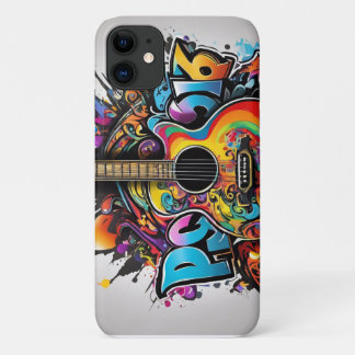 Funda Para iPhone 11 Guitarra psicodélica