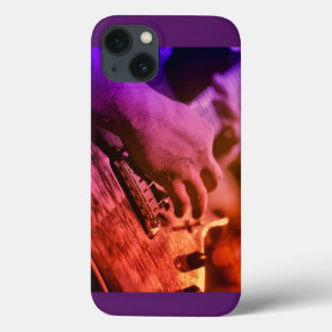 Funda Para iPhone 13 Guitarra que rasguea púrpura