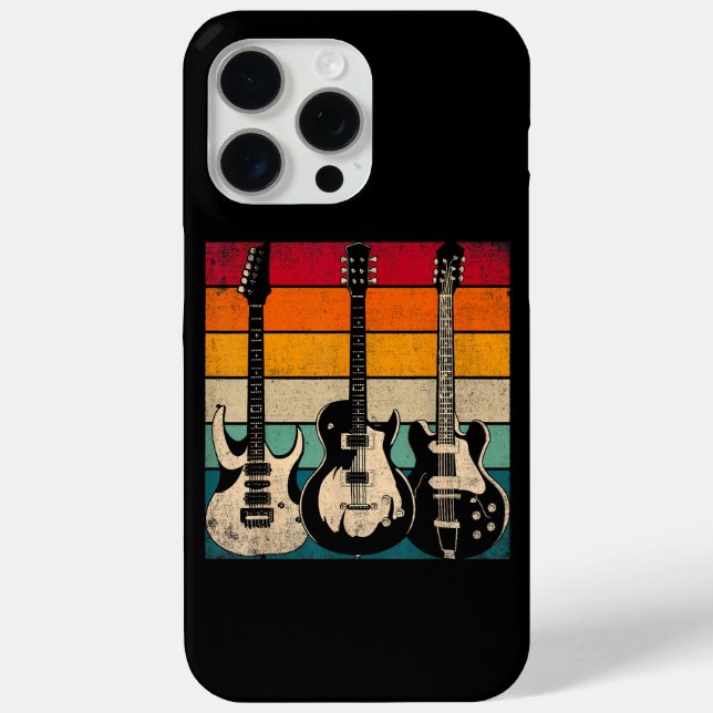 Funda De Case-Mate Para iPhone Guitarra retro (Reverso )