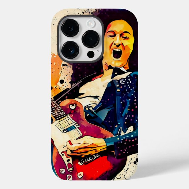 Funda De Case-Mate Para iPhone guitarrista genial (Reverso )
