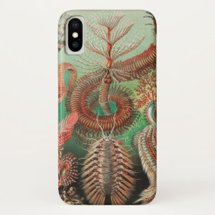 Funda Para iPhone X Gusanos, Anélidos Chaetopoda por Ernst Haeckel