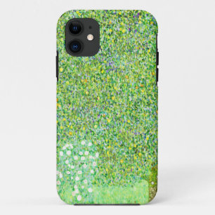 Funda Para iPhone 11 Gustav Klimt, arbustos rosas bajo los árboles