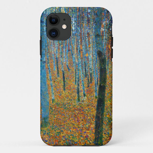 Funda De Case-Mate Para iPhone Gustav Klimt, Beach Grove I (1902) (Reverso)