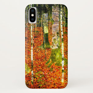 Funda Para iPhone X Gustav Klimt Birch Trees