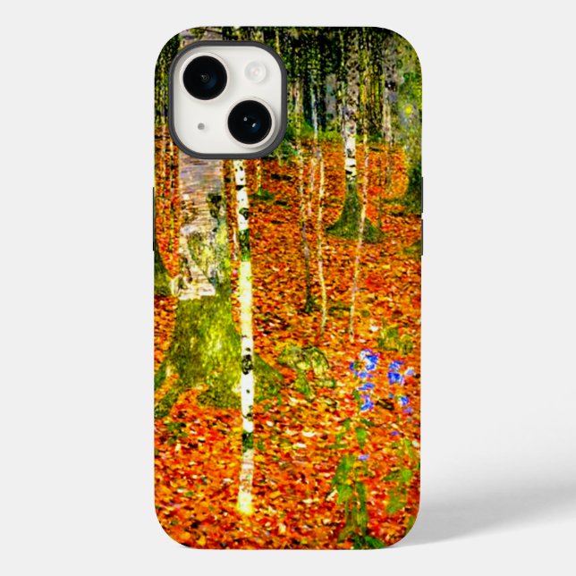 Funda De Case-Mate Para iPhone Gustav Klimt Birch Trees (Reverso )