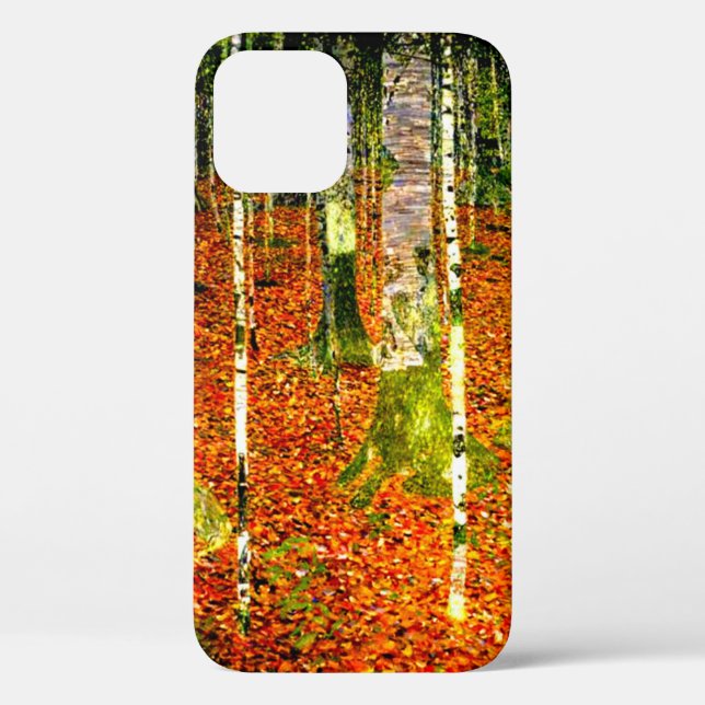 Funda De Case-Mate Para iPhone Gustav Klimt Birch Trees (Reverso )