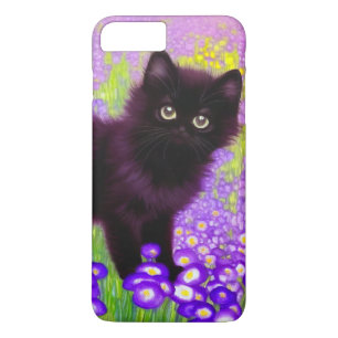 Funda Para iPhone 8 Plus/7 Plus Gustav Klimt Black Kitten