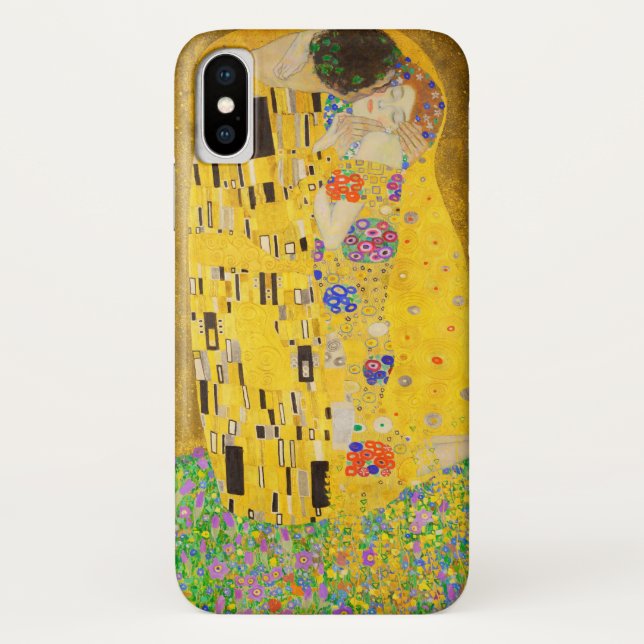 Funda De Case-Mate Para iPhone Gustav Klimt El Bella Artes del beso (Reverso)