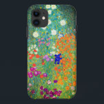 Funda Para iPhone 11 Gustav Klimt Flower Garden<br><div class="desc">Estuche para iPhone con el jardín de flores de pintura al óleo de Gustav Klimt (1906). Un bonito jardín de flores moradas,  rojas,  blancas,  azules y naranjas. Un gran regalo para los amantes del arte Art Nouveau y austriaco.</div>