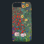 Funda Para iPhone 8/7  Gustav Klimt Flower Garden<br><div class="desc">Estuche para iPhone con el jardín de la granja petrolera de Gustav Klimt con girasoles (1907). Un bonito jardín de girasoles y exquisitos flores azules,  rojas,  violetas,  rosas y blancas. Un gran regalo para los amantes del arte Art Nouveau y austriaco.</div>