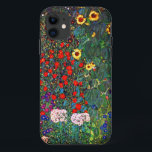 Funda Para iPhone 11 Gustav Klimt Flower Garden<br><div class="desc">Estuche para iPhone con el jardín de la granja petrolera de Gustav Klimt con girasoles (1907). Un bonito jardín de girasoles y exquisitos flores azules,  rojas,  violetas,  rosas y blancas. Un gran regalo para los amantes del arte Art Nouveau y austriaco.</div>