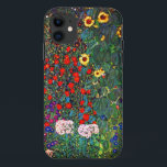 Funda Para iPhone 11 Gustav Klimt Flower Garden<br><div class="desc">Estuche para iPhone con el jardín de la granja petrolera de Gustav Klimt con girasoles (1907). Un bonito jardín de girasoles y exquisitos flores azules,  rojas,  violetas,  rosas y blancas. Un gran regalo para los amantes del arte Art Nouveau y austriaco.</div>