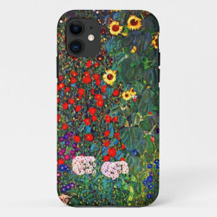 Funda Para iPhone 11 Gustav Klimt Flower Garden