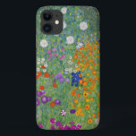 Funda Para iPhone 11 Gustav Klimt Flower Garden Vintage Art Nouveau<br><div class="desc">Pintura Bella Artes Gustav Klimt Flower Garden Vintage Art Nouveau 1907</div>