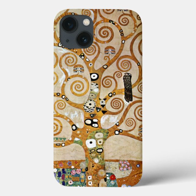 Funda De Case-Mate Para iPhone Gustav Klimt Golden Tree of Life with Bird (Reverso)