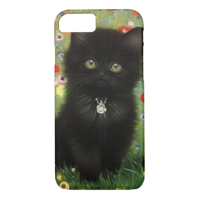 Funda De Case-Mate Para iPhone Gustav Klimt Kitten (Reverso)