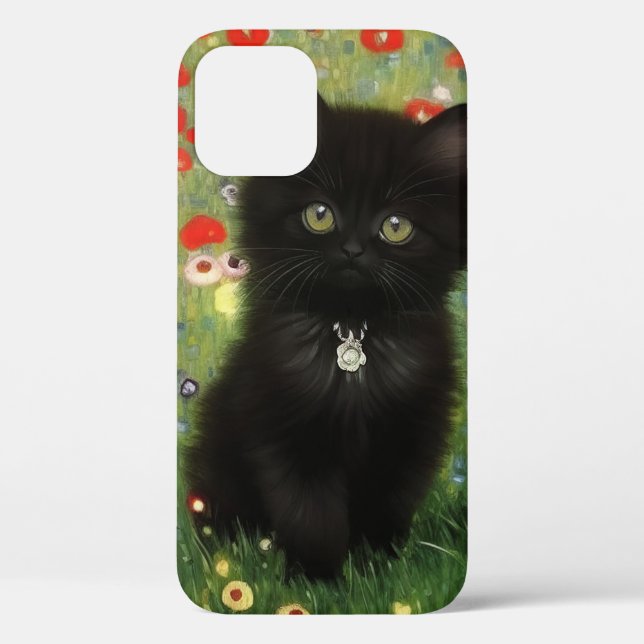 Funda De Case-Mate Para iPhone Gustav Klimt Kitten (Reverso )