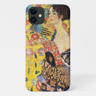Funda Para iPhone 11 Gustav Klimt Lady Con Ventilador