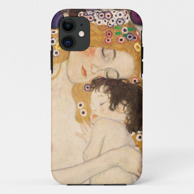 Funda De Case-Mate Para iPhone Gustav Klimt Madre E Hijo (Reverso)
