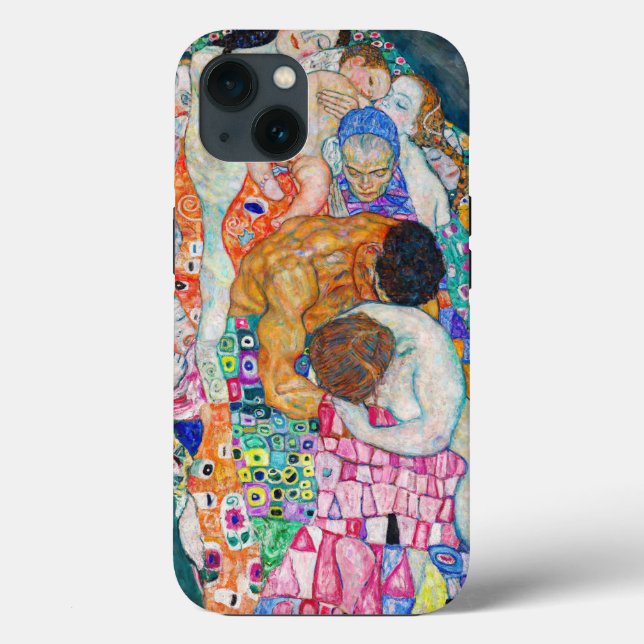 Funda De Case-Mate Para iPhone Gustav Klimt - Muerte y vida (Reverso )
