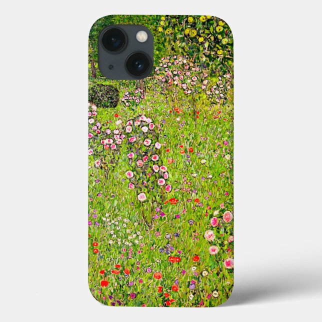 Funda De Case-Mate Para iPhone Gustav Klimt Orchard con Rosas (Reverso)