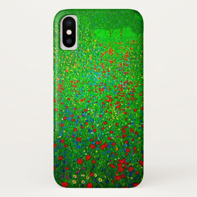 Funda De Case-Mate Para iPhone Gustav Klimt Poppy Field (Reverso)