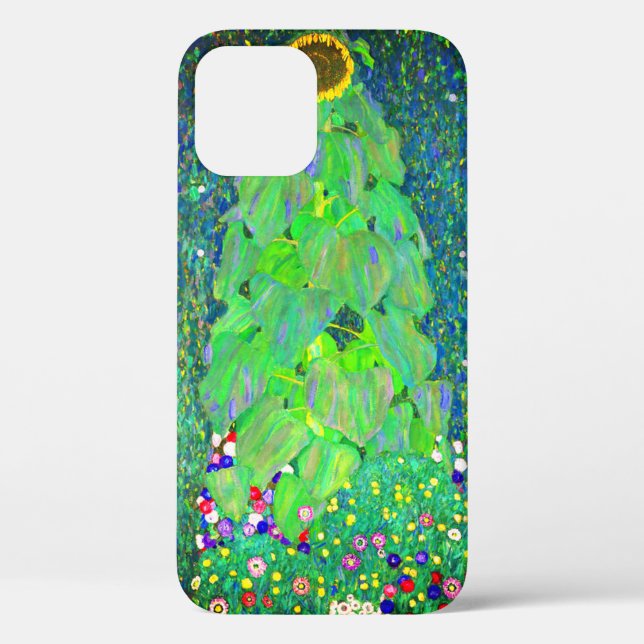 Funda De Case-Mate Para iPhone Gustav Klimt Sunflower (Reverso )