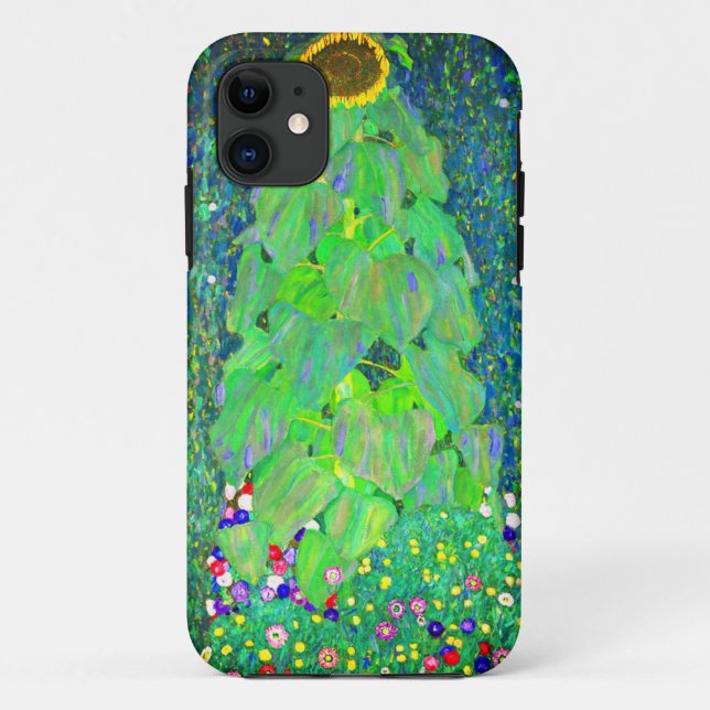 Funda De Case-Mate Para iPhone Gustav Klimt Sunflower (Reverso)