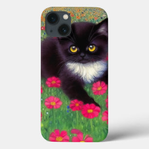 Funda Para iPhone 13 Gustav Klimt Tuxedo Cat