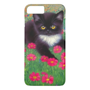 Funda Para iPhone 8 Plus/7 Plus Gustav Klimt Tuxedo Cat