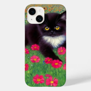 Funda Para iPhone 14 De Case-Mate Gustav Klimt Tuxedo Cat