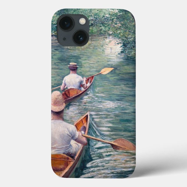 Funda De Case-Mate Para iPhone Gustave Caillebotte - Canoes on the Yerres (Reverso)