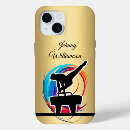 Funda Para iPhone 15 Gymnastics Colorful "logo" elegant Personalize