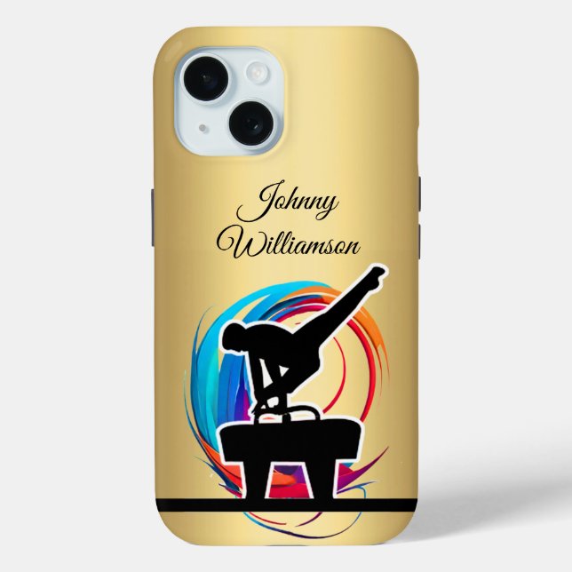 Funda De Case-Mate Para iPhone Gymnastics Colorful "logo" elegant Personalize (Reverso )