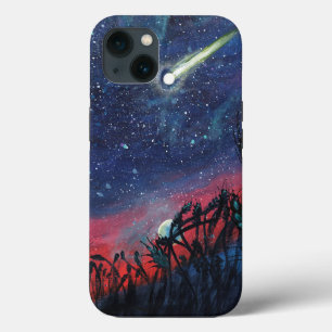 Funda Para iPhone 13 Hacer un deseo en un Ilustracion de una estrella d