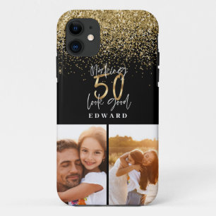 Funda Para iPhone 11 Haciendo que 50 luzca bien foto de cumpleaños negr