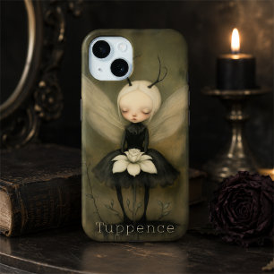 Funda Para iPhone 15 Hada Gótica Oscura Vintage con Nombre Personalizad