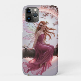 Funda Para iPhone 11 Pro Hada mágica entre flores de cerezo – Ilustración d