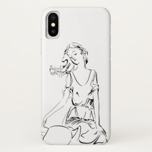 Funda Para iPhone X Hada sentada...