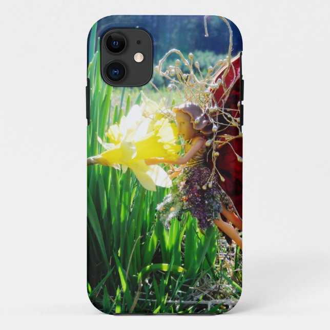 Funda De Case-Mate Para iPhone Hadas en los Daffodils (Reverso)