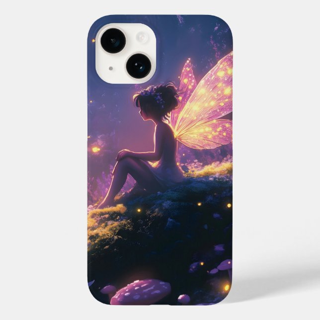 Funda De Case-Mate Para iPhone Hadas encantadas sentadas en un bosque mágico (Reverso )