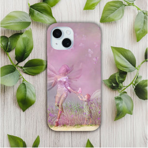 Funda Para iPhone 15 Hadas Mariposa Rosadas Femeninas Modernas y Lindas