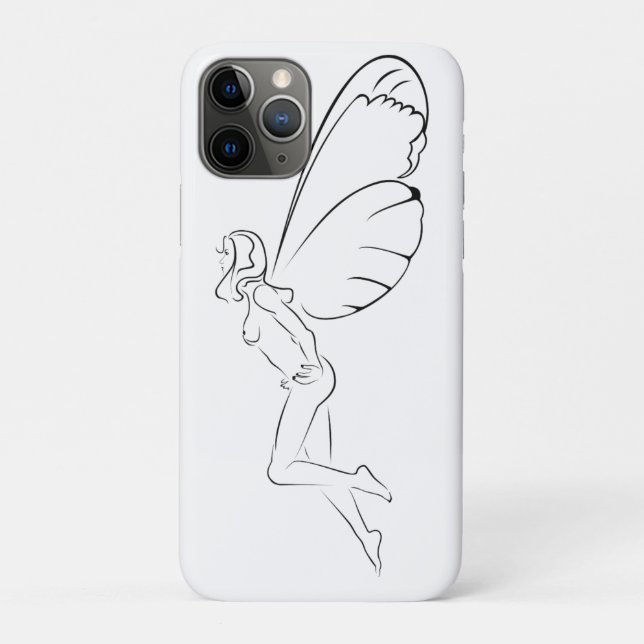 Funda De Case-Mate Para iPhone Hadas voladoras... (Reverso)
