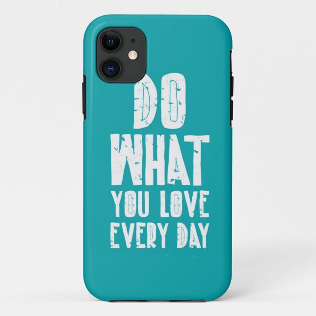 Funda De Case-Mate Para iPhone Haga lo que usted ama cada día (Reverso)