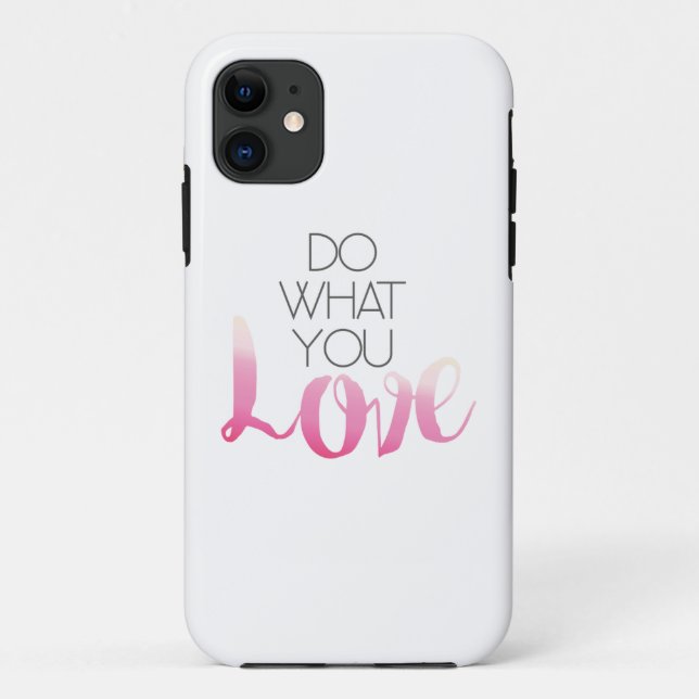 Funda De Case-Mate Para iPhone Haga lo que usted amor 2 (Reverso)
