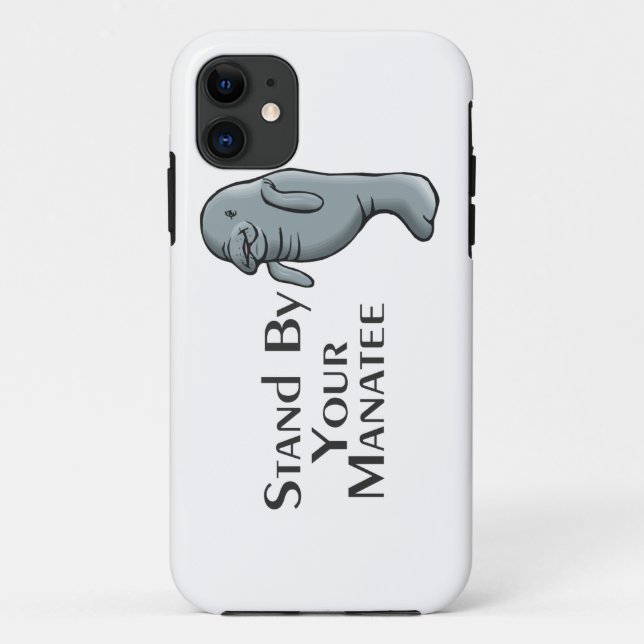 Funda De Case-Mate Para iPhone Haga una pausa su Manatee (Reverso)