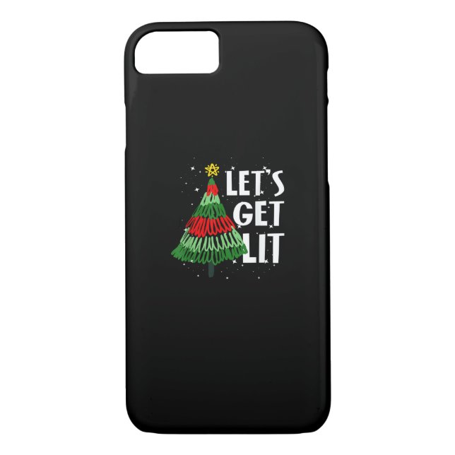 Funda De Case-Mate Para iPhone Hagamos que Navidades graciosos se beban hombres m (Reverso)