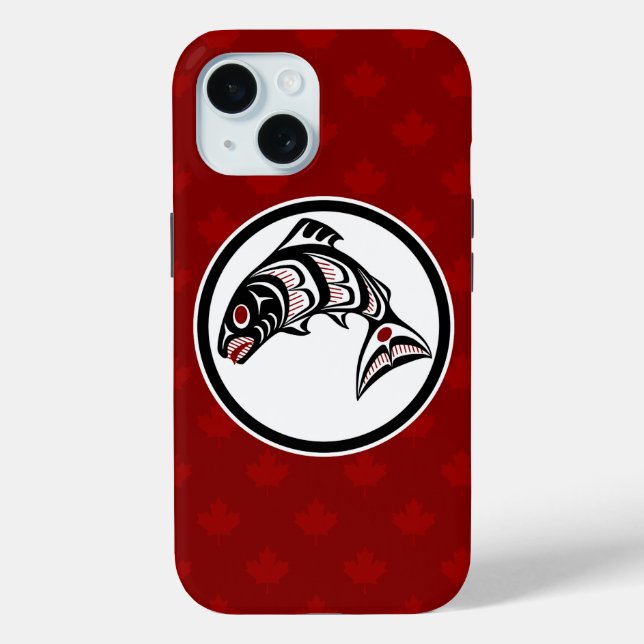 Funda De Case-Mate Para iPhone Haida Salmon (Reverso )