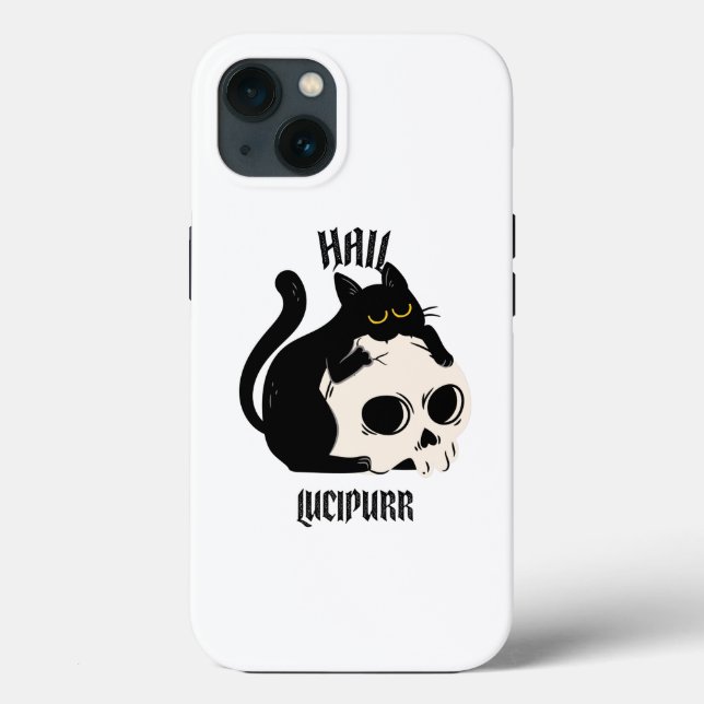 Funda De Case-Mate Para iPhone Hail Lucipurr (Reverso )