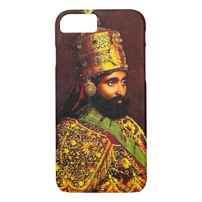 Funda De Case-Mate Para iPhone Haile Selassie Case iPhone - Rastafari - (Reverso)